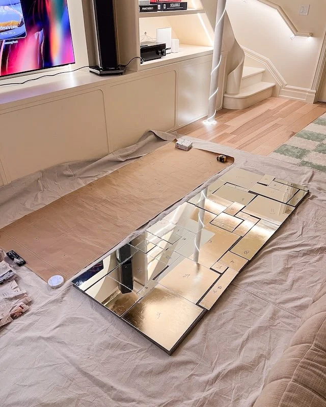 Secret Linen Closet with DIY Mirror - Mirror Assembly .jpg