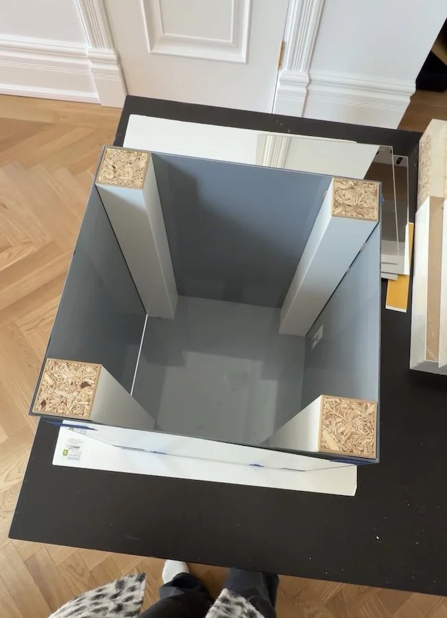 Trendy DIY Side table - ikea mirror hack - mirrored nightstand DIY -upside down.jpg
