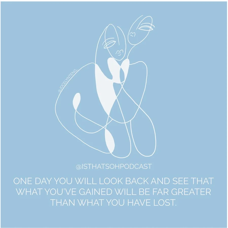 one day you will look back and see that what you've gained will be far greater than what you have lost  - inspirational quotes