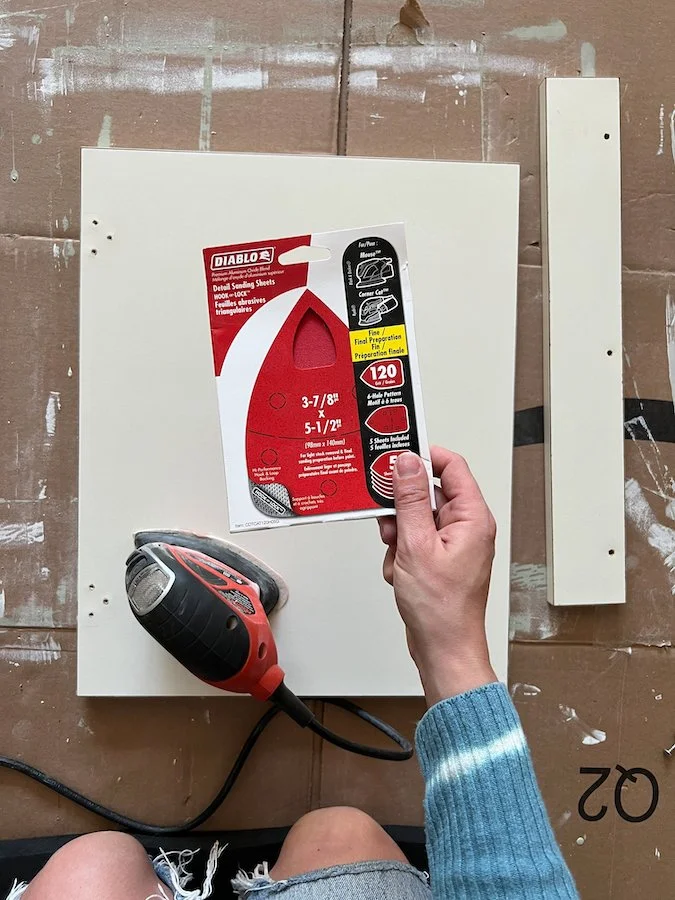 Home DIY Projects - Bathroom Makeover DIY - Painting cabinets