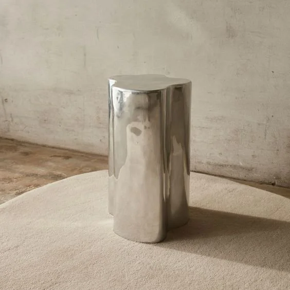 2023 interior decore trends - metal side table by mc mullin and co