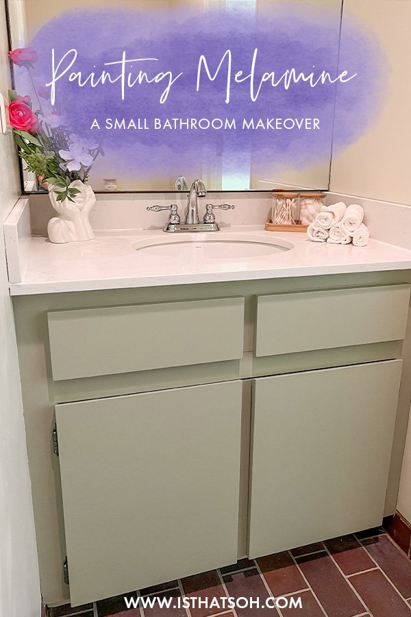 How To Paint A Bathroom Vanity - Small Stuff Counts