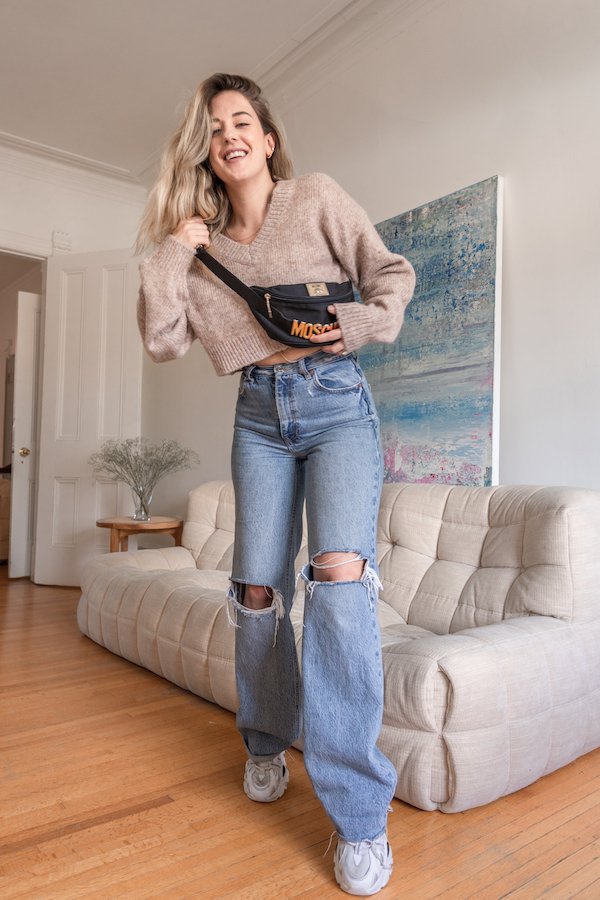 Wide Leg Jeans Outfit Ideas When You Don't Know What to Wear