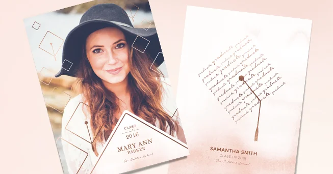 Minted Design Challenge: Graduation Announcement Stationery