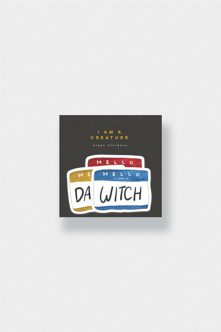 Creatures, Witch, Vampire, Daemon, A Discovery of Witches, stickers, Belia Simm