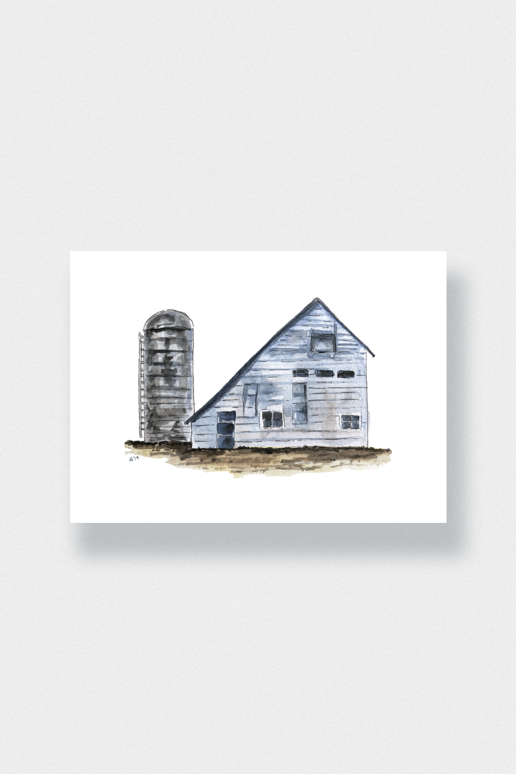 Barns &amp; Farmhouses: In Blue