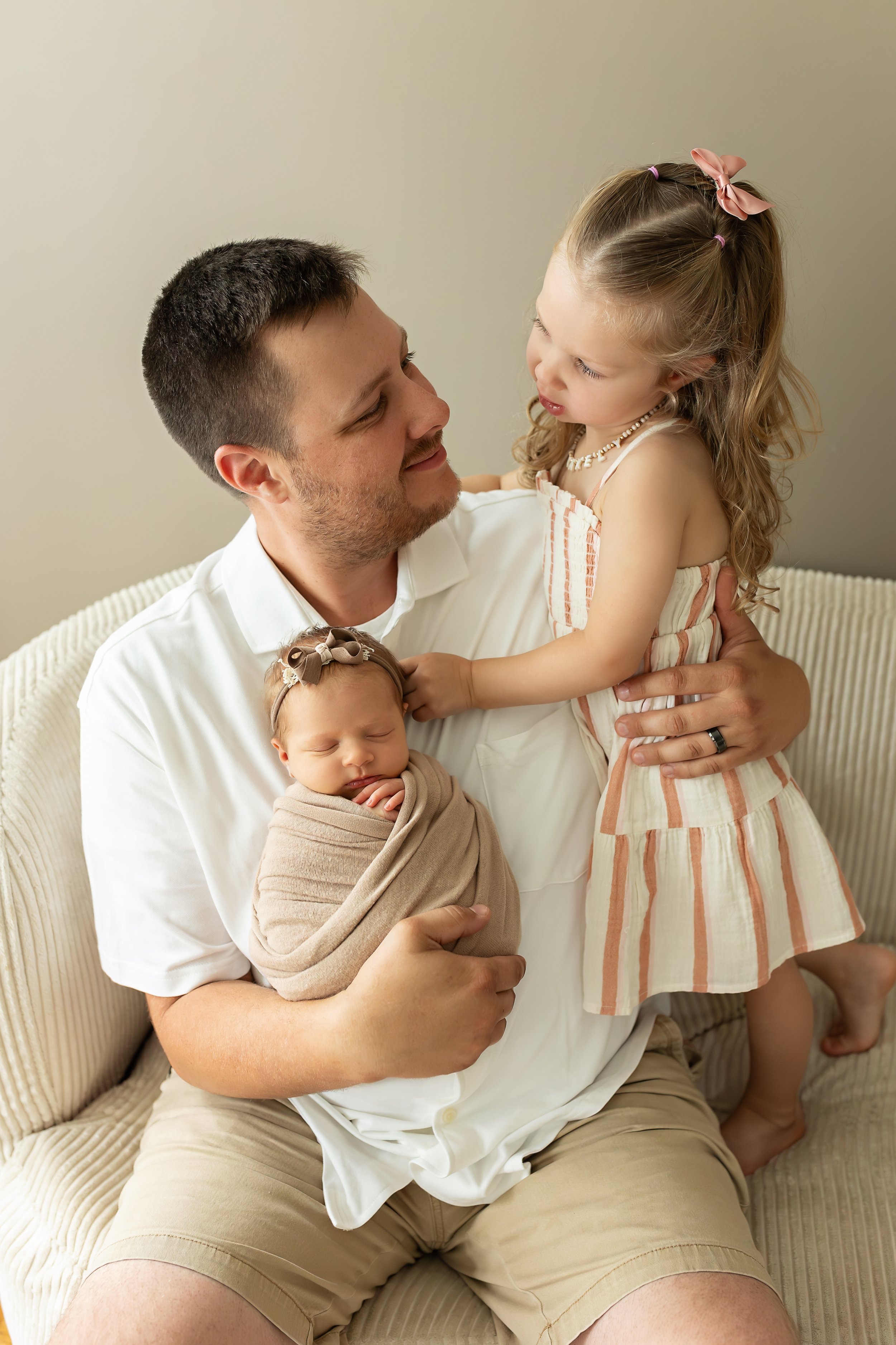 Dad and Big Sister Together