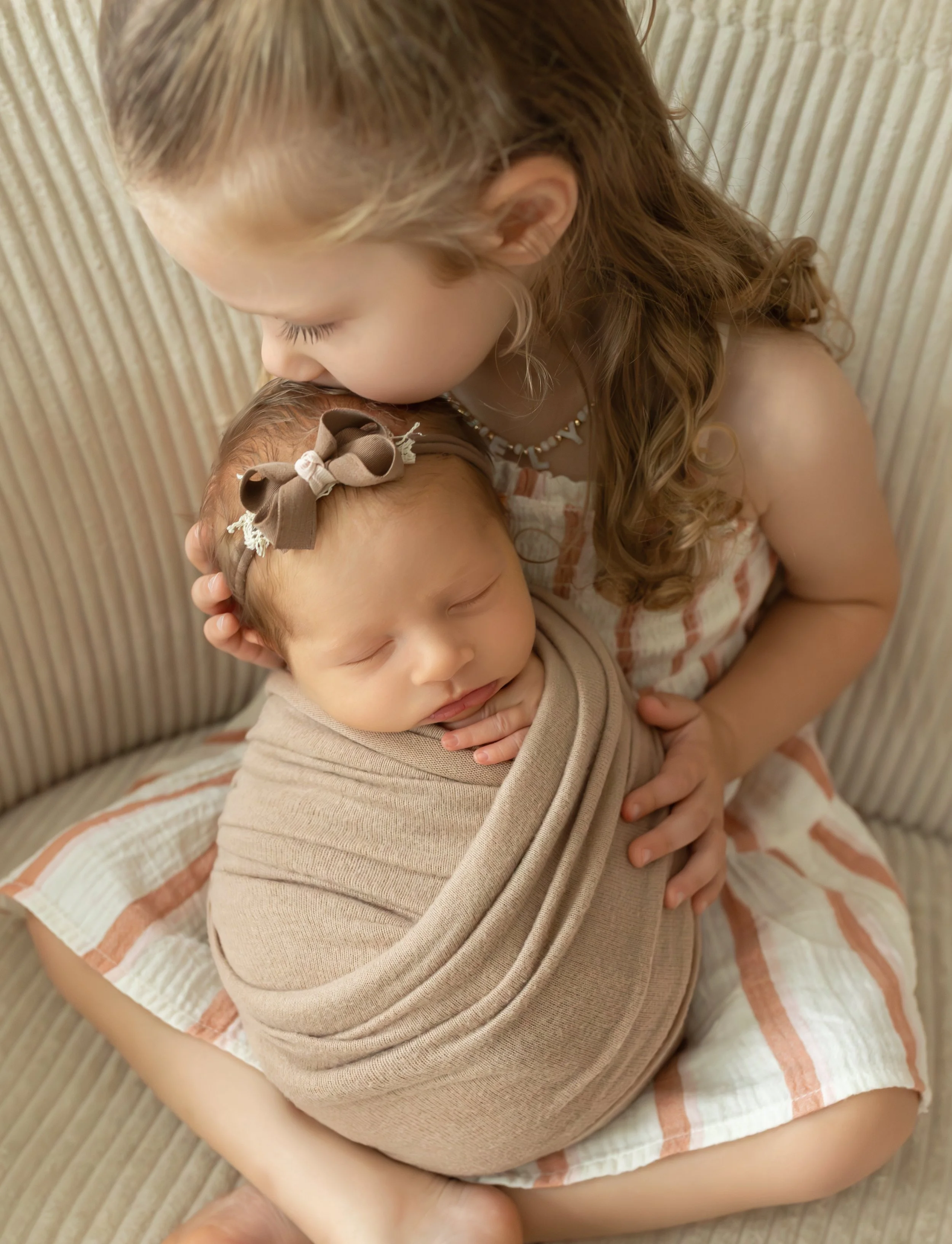 Big Sister Loves Her New Baby
