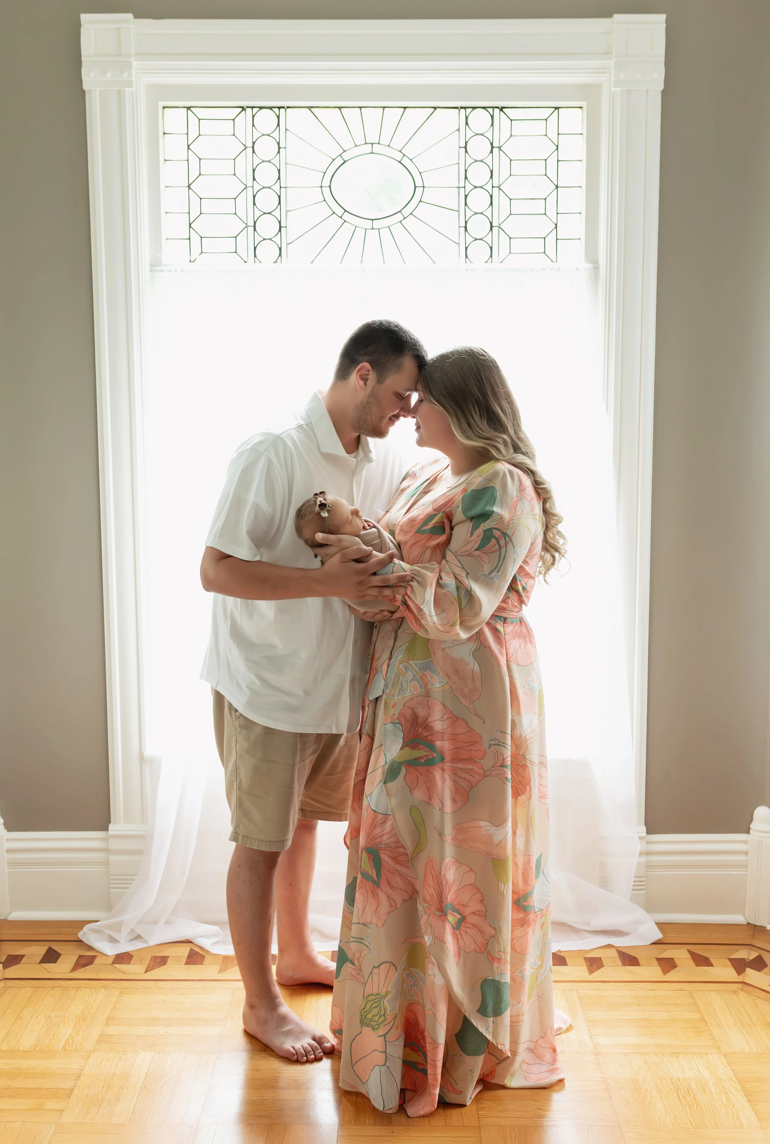Lifestyle Family Portrait with Newborn