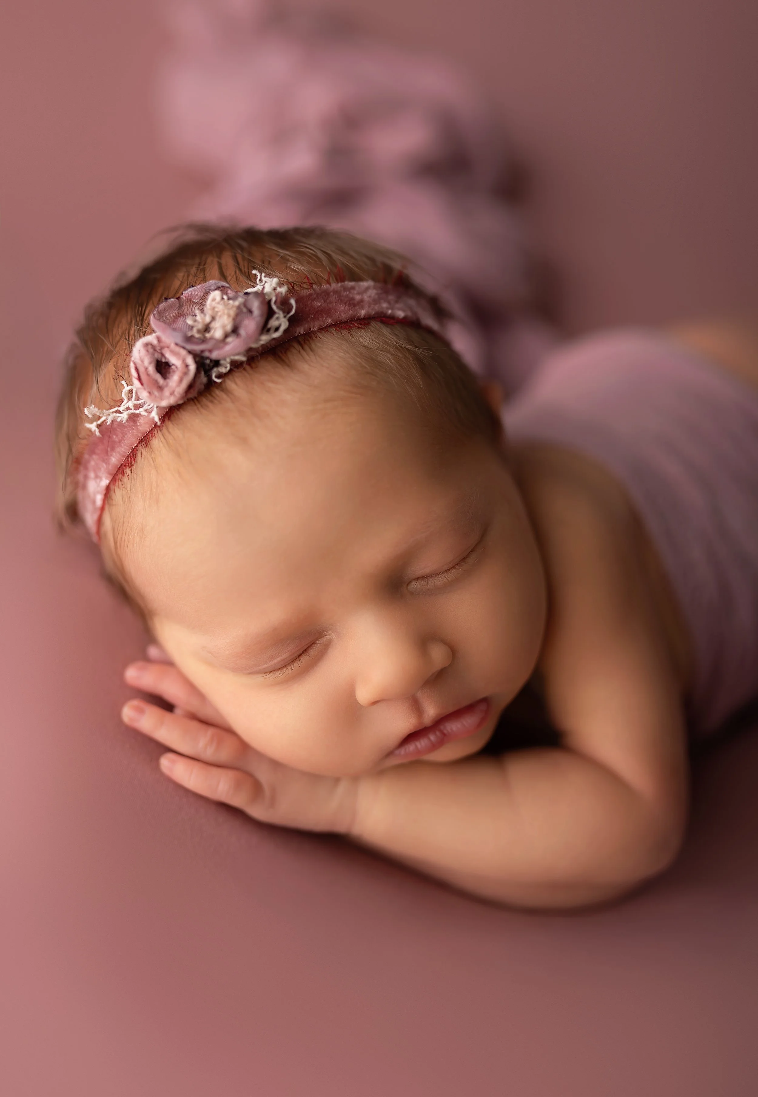Newborn Baby Girl Close Up