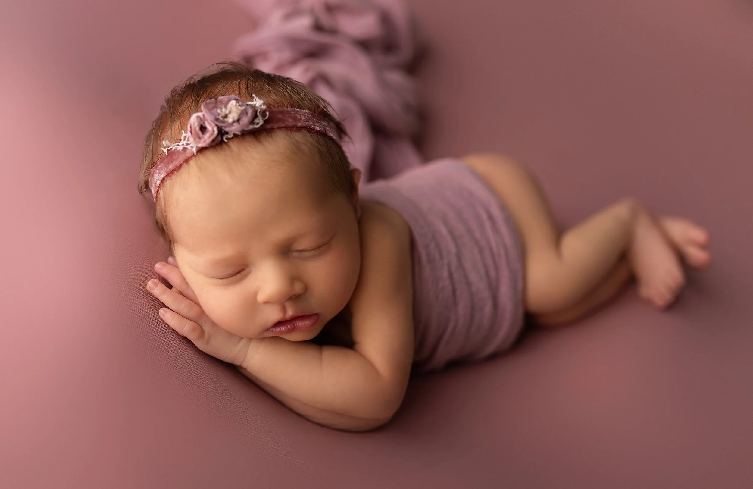 Newborn Side Laying Pose