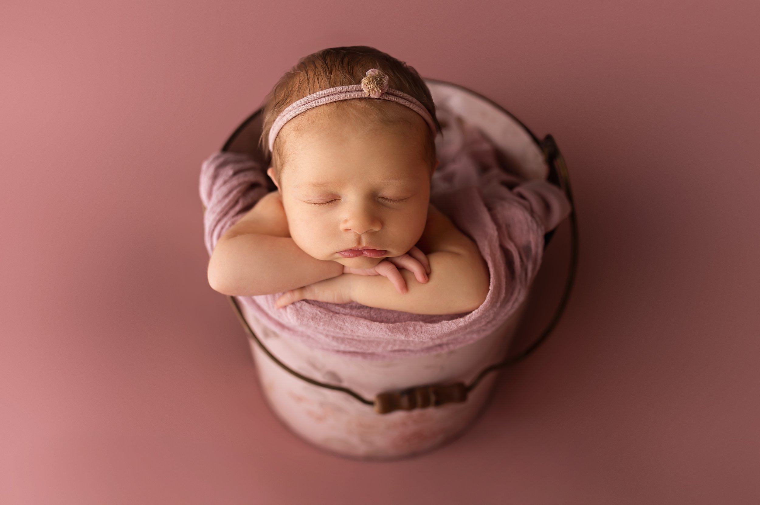Newborn Bucket Pose