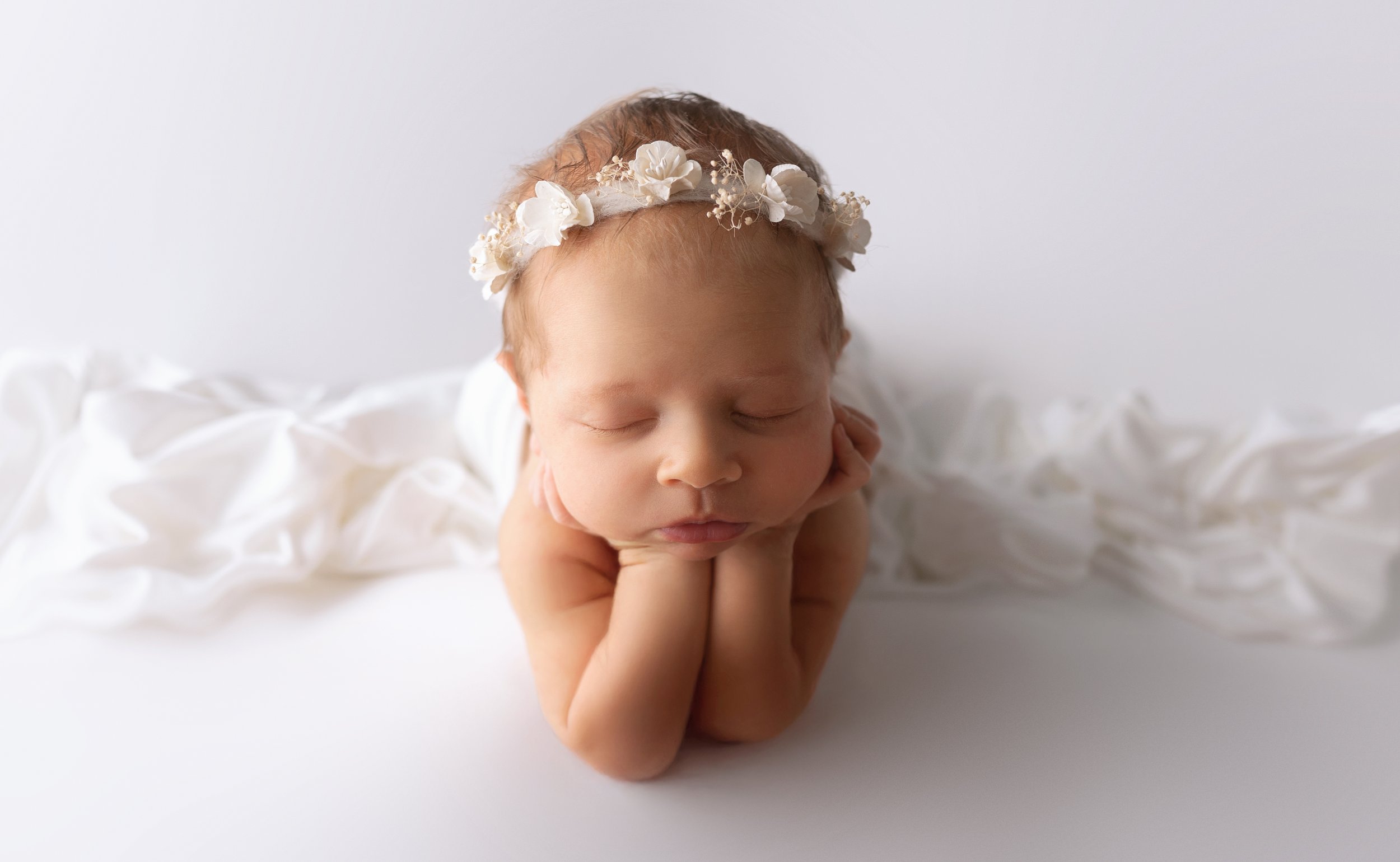 Newborn baby Girl Portrait