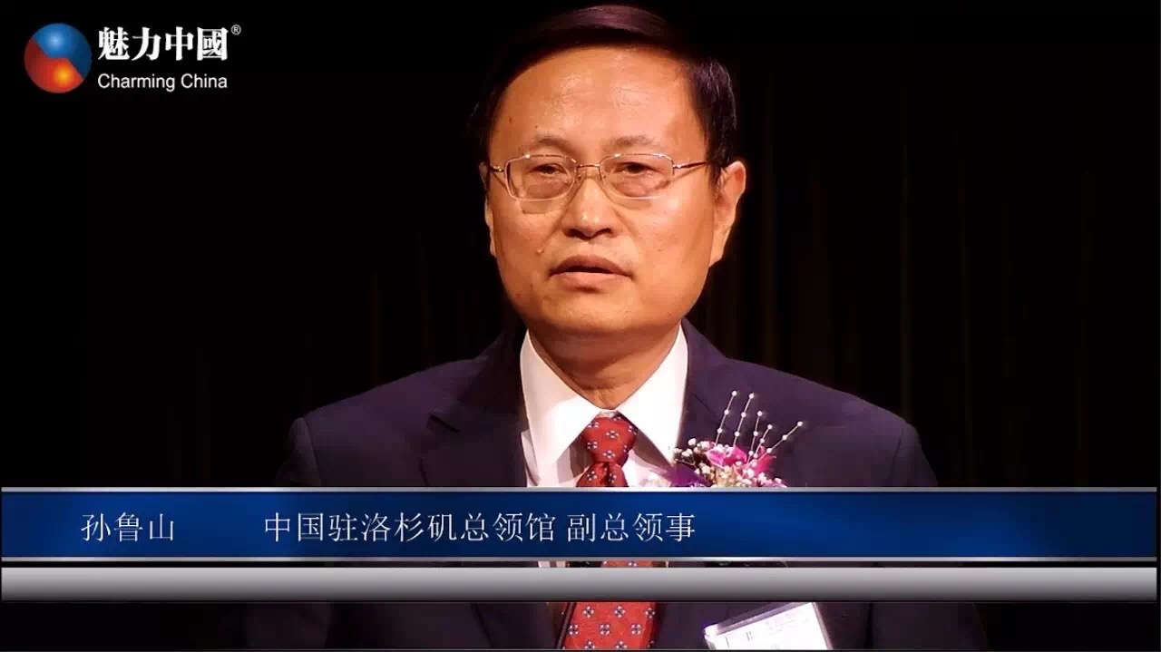 (中国驻洛杉矶总领事馆副总领事孙鲁山先生。主办方拍摄)