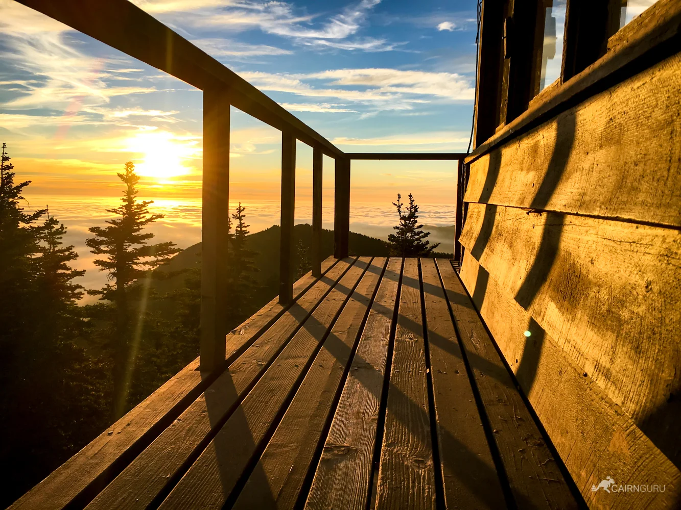 Clouds rolled in over the Puget Sound as the sun set