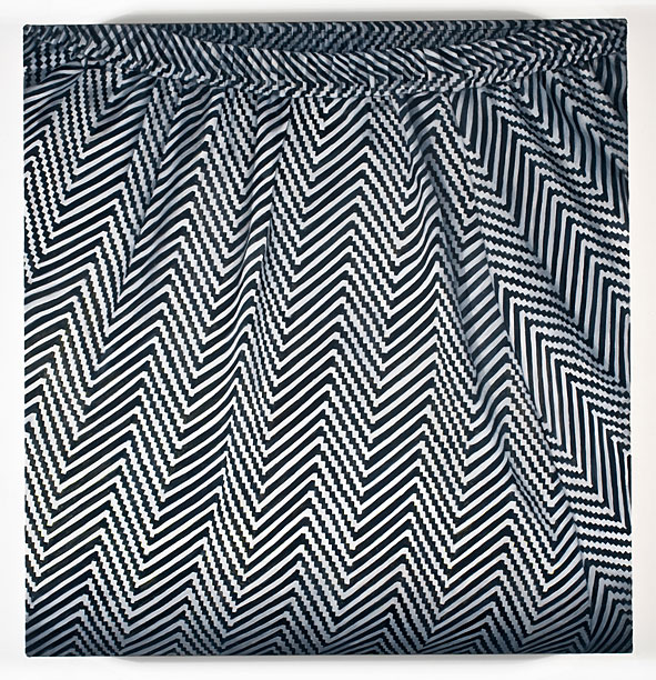 Zig Zag (Waist Waste), oil on mounted linen, 12.5”x12”, 2010
