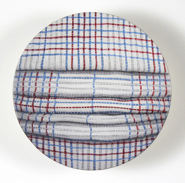 Tuck, oil on panel, 7” diameter, 2012