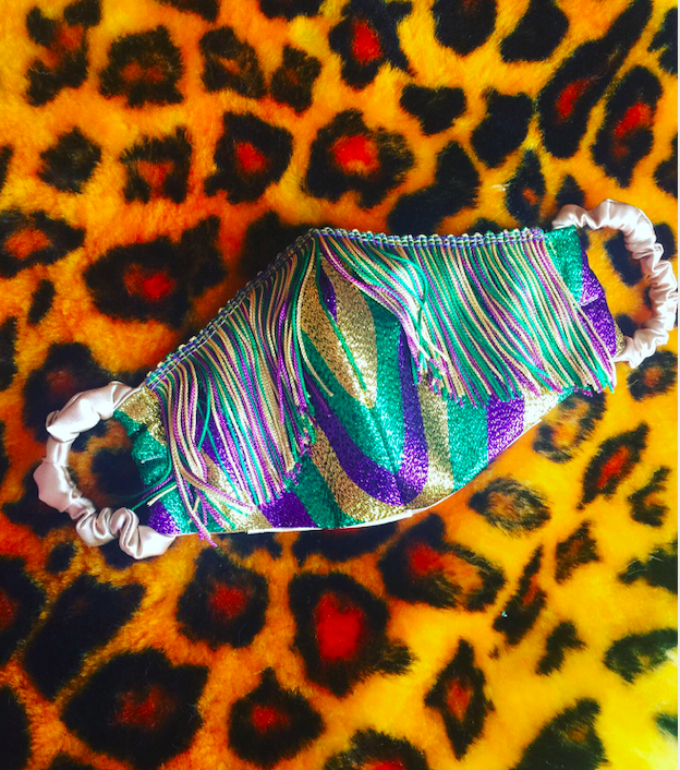 Mardi Gras Fringe Mask