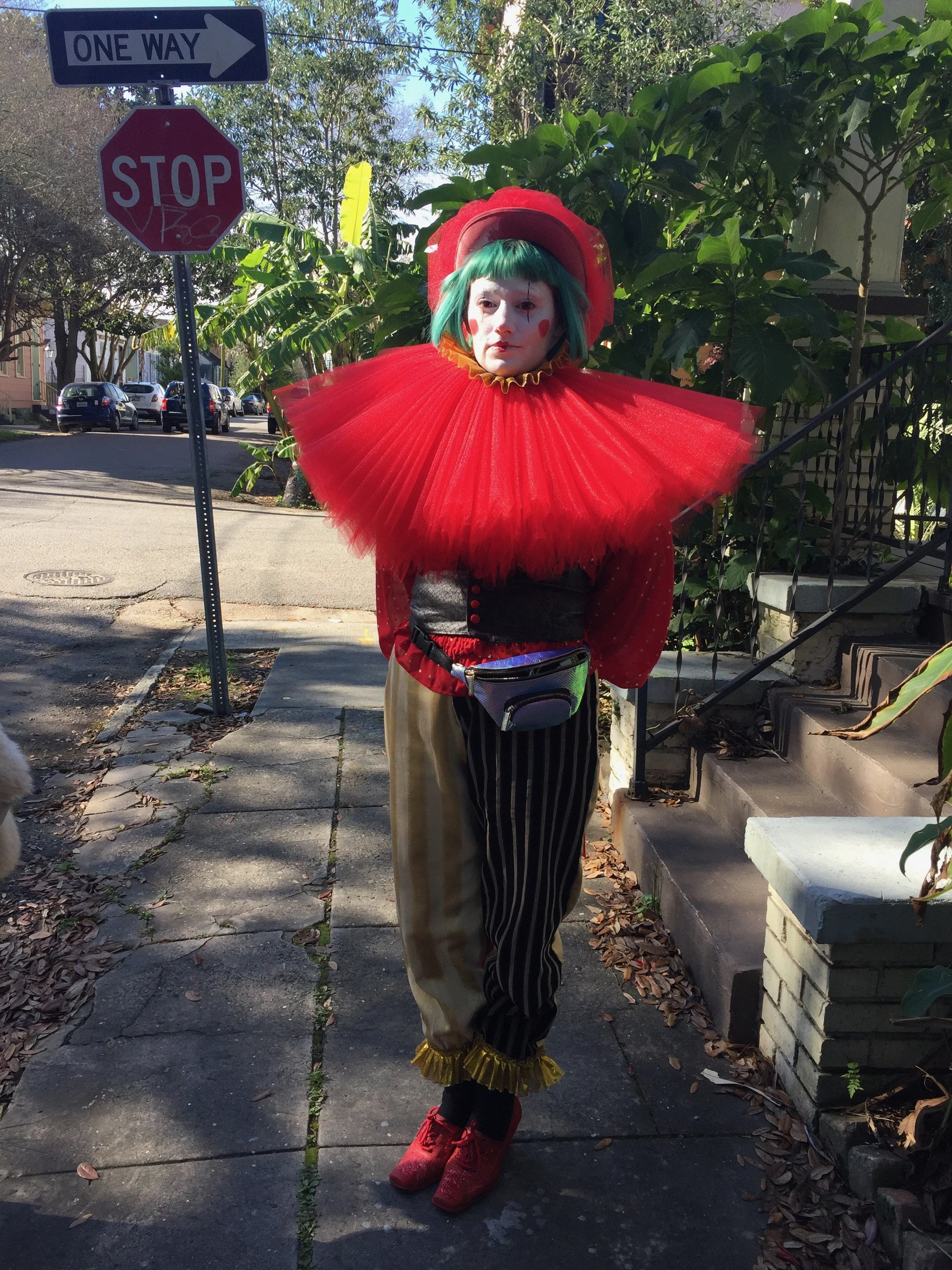 Red & Gold Clown Princess