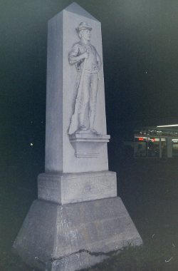 A statue of Captain John Mullan in St. Regis, Idaho.