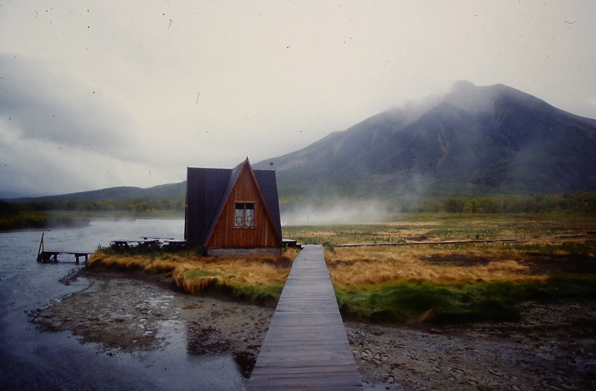 Kamchatka's Khodutinskaya River emerges from the base of the 6,897-foot Khodutka volcano at 161 degrees, only to be cooled by icy streams to hot-tub temperatures, perfect for swimming.