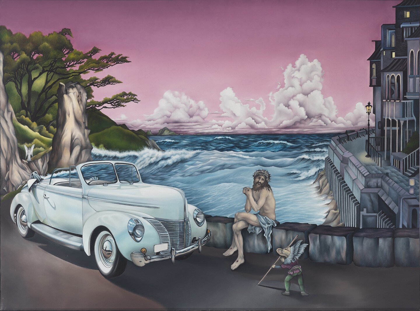 Seaside Sacrifice
Oil on Canvas
3ft. x 2ft.

#classicalpainting #oilpainting #religeousicons #classiccars #seasidegetaway #surrealisicpainting #renaisanncepainting #insurancepolicy