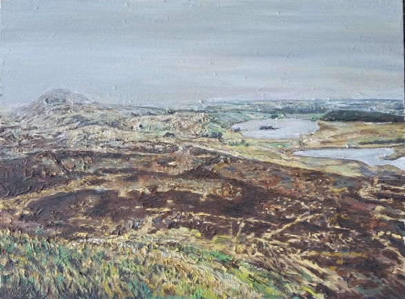 East Lomond, oil on canvas, 18" x 24"