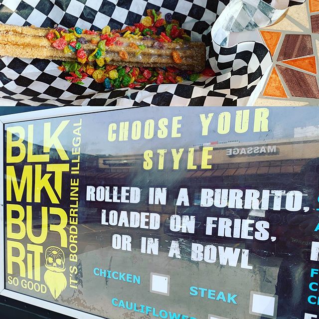 Need a bite with some delicious beers? Come check out @blackmarketburritos at BLaY now! Lots of fresh tapped Friday goodies too! #supportsmallbusiness #supportlocal #craftnotcrap #fruitypebblesonafuckingchurro