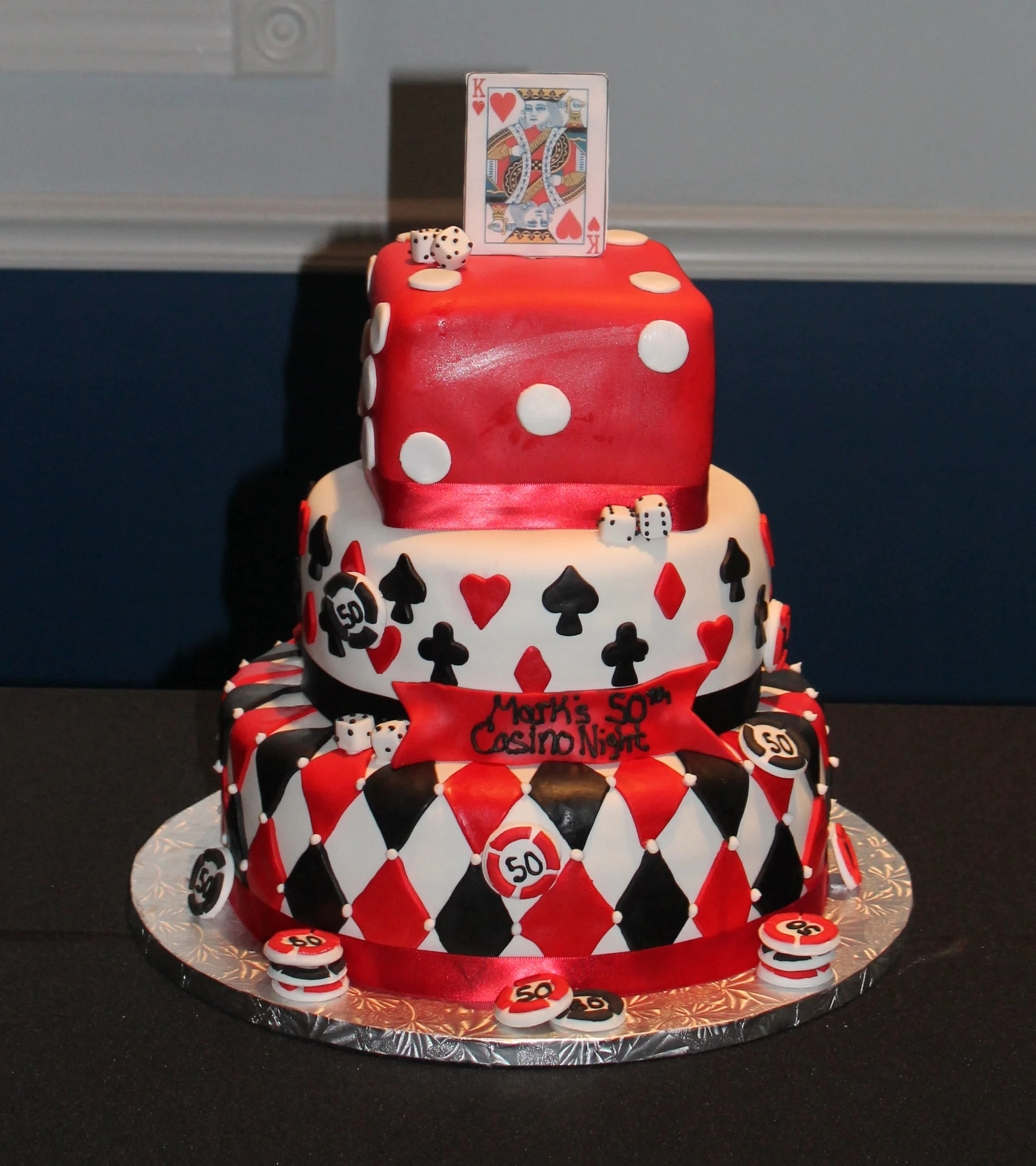 Casino themed cake