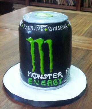 Monster can cake