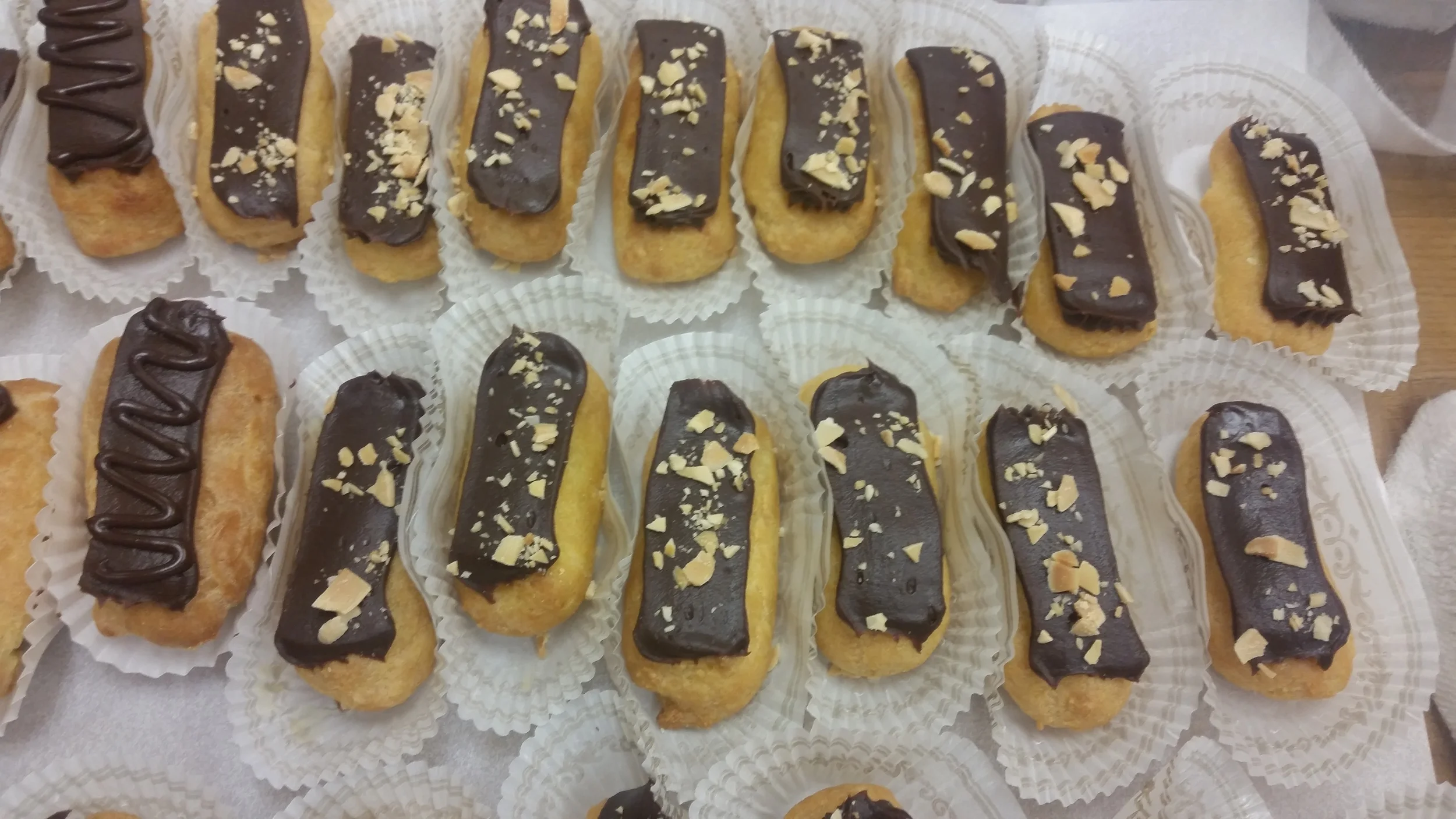 Mini Custard eclairs