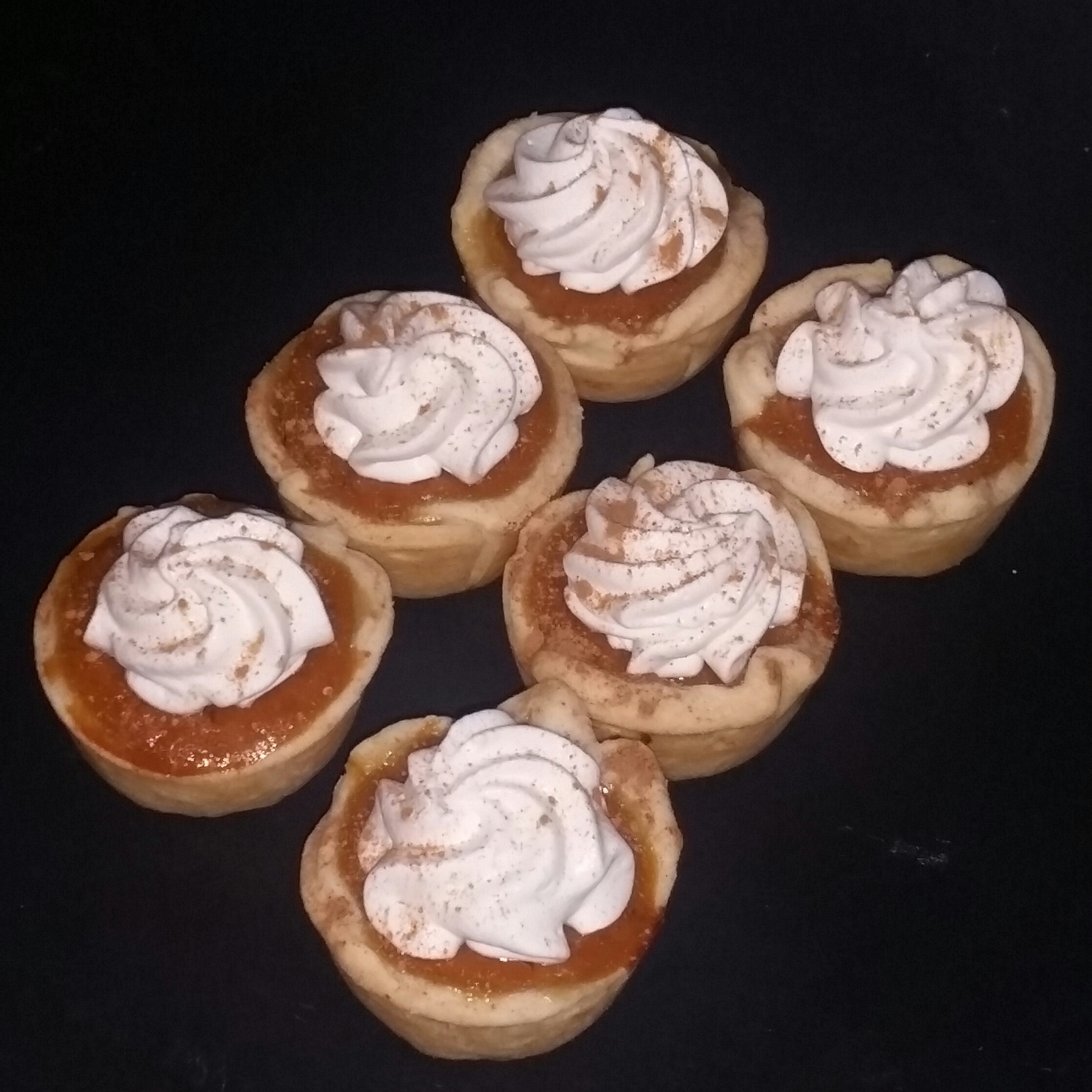 Mini rustic pumpkin pies