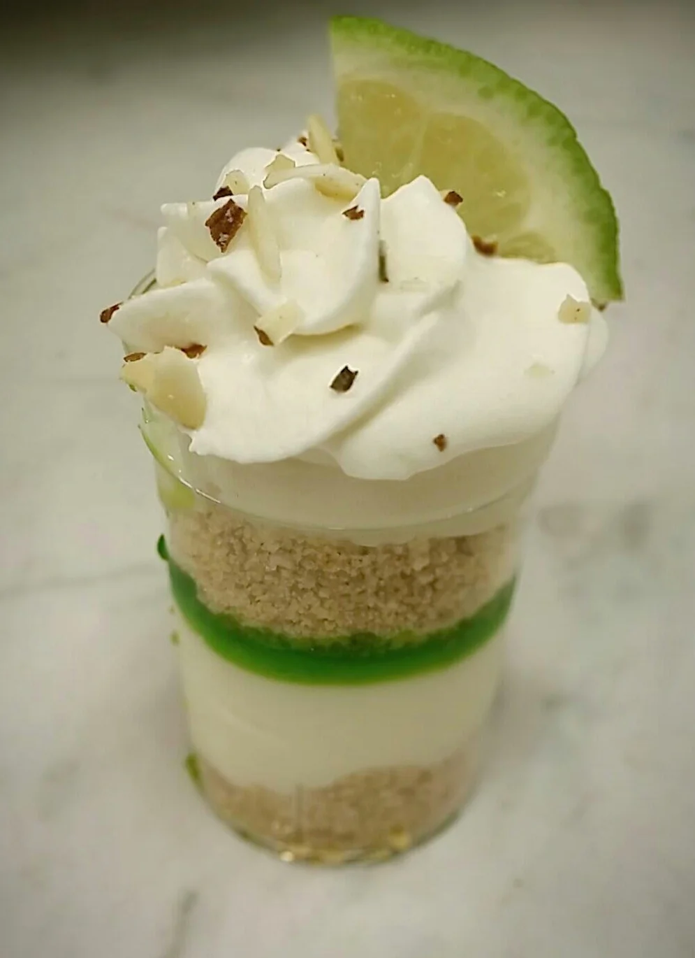 key lime shot parfait
