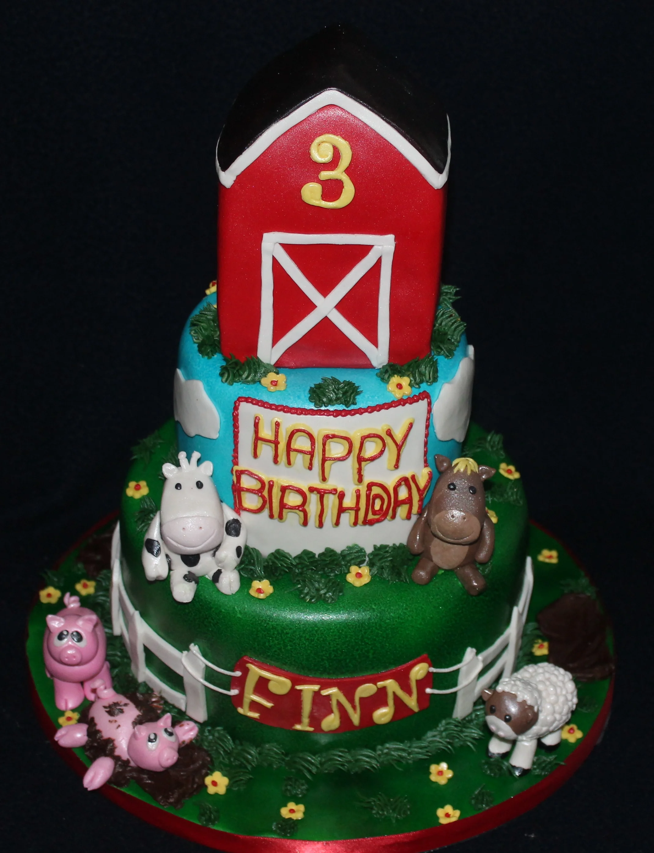 Barnyard  themed Birthday cake