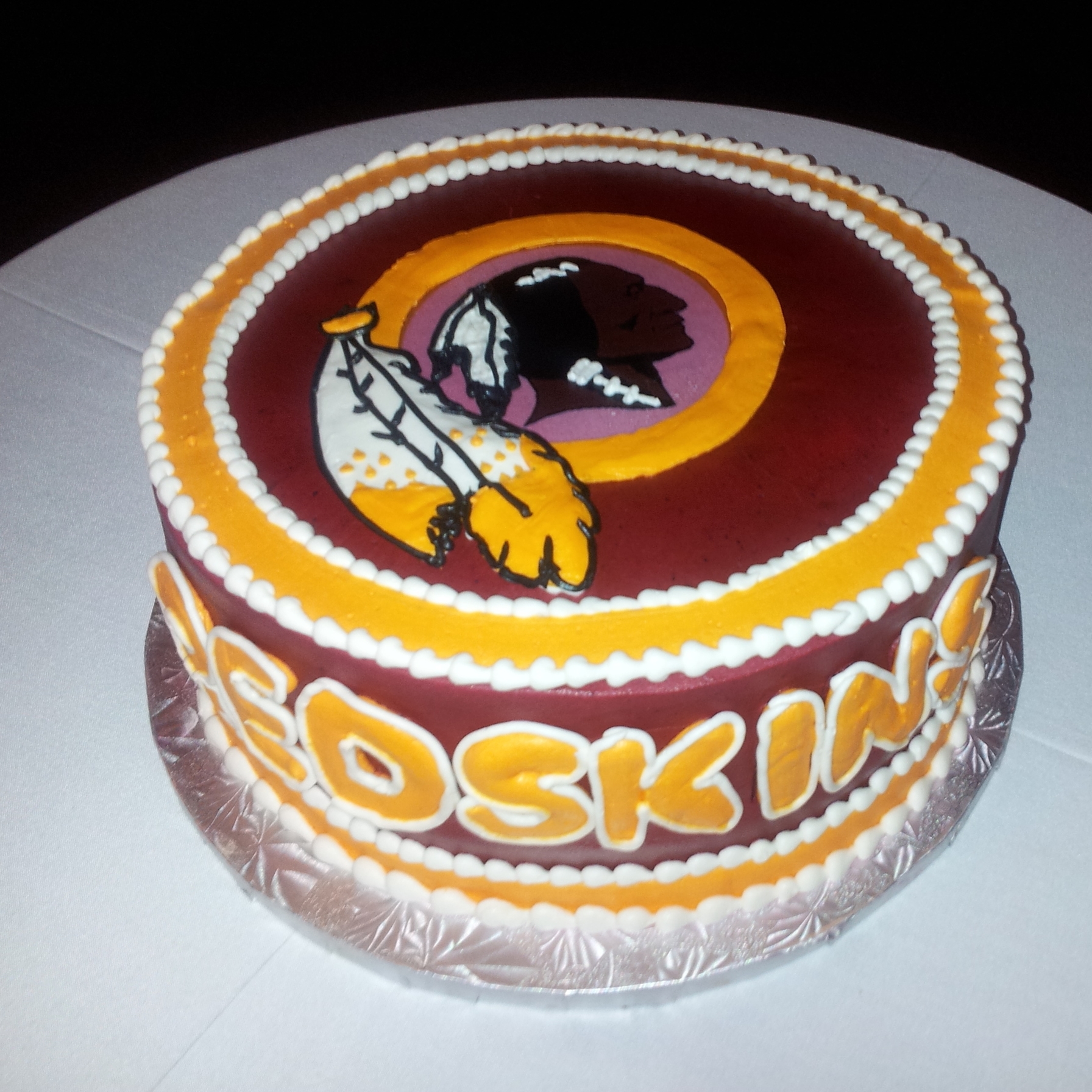 Redskins grooms cake