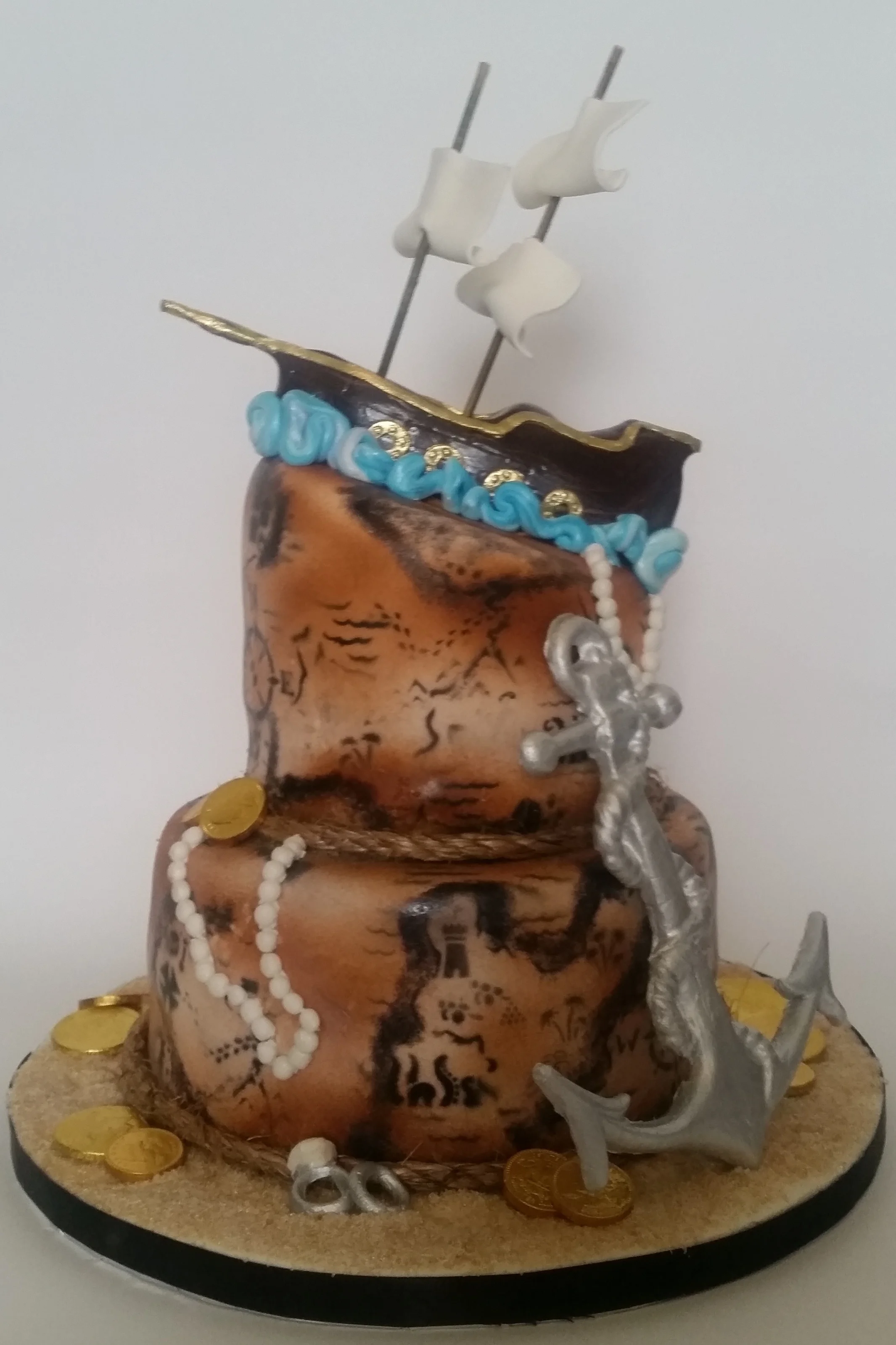 Pirate ship grooms cake