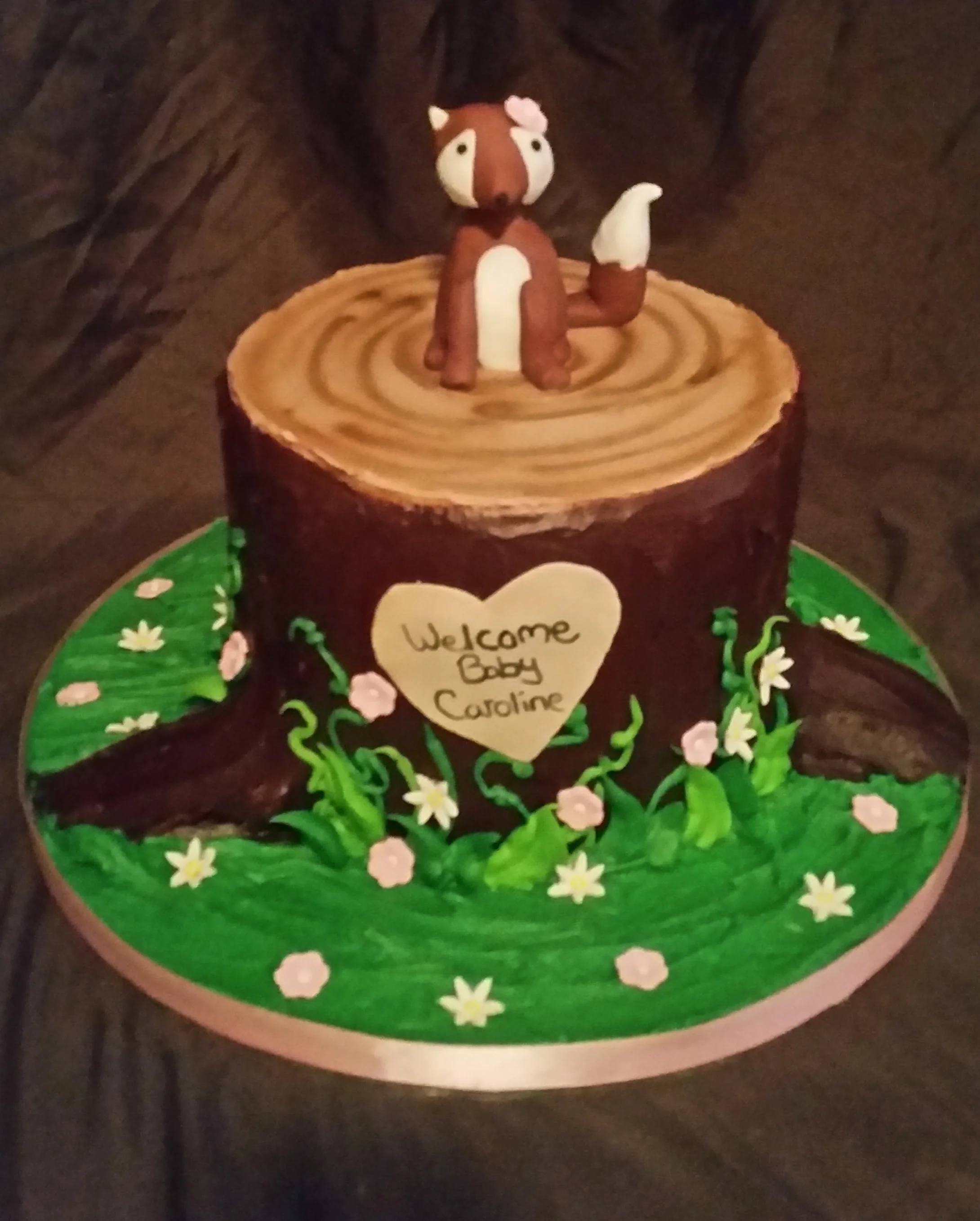 Woodland Baby Shower cake