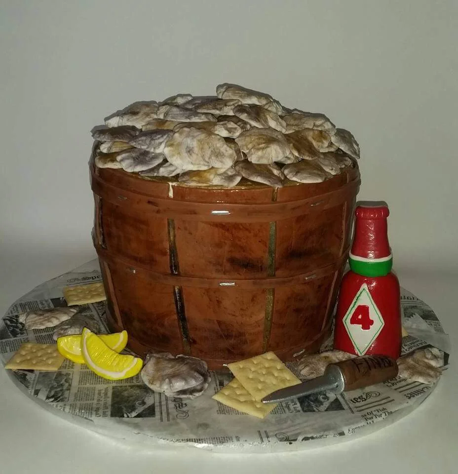 Bucket of oysters cake