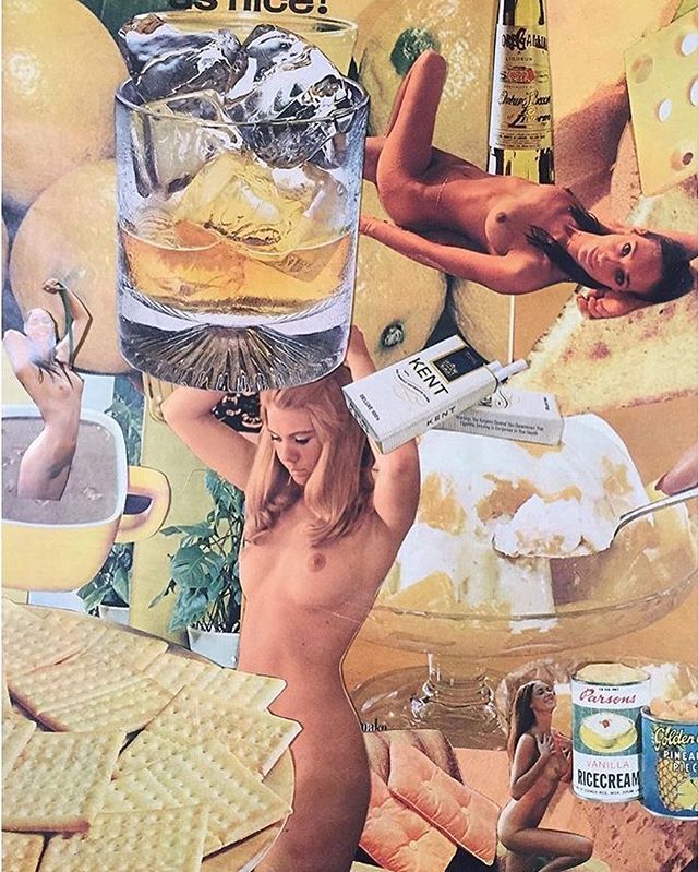 Collage I did many moons ago. Where can I buy vintage playboys in LA? #halp