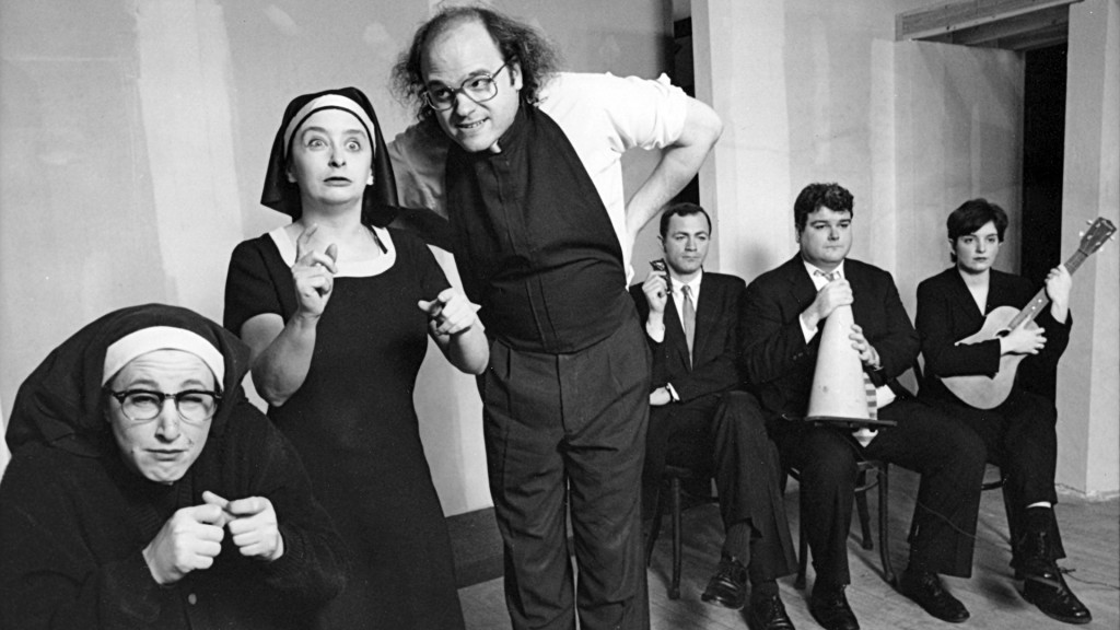 Image via Second City — "Paradigm Lost," the first three male/three female revue on the Mainstage
