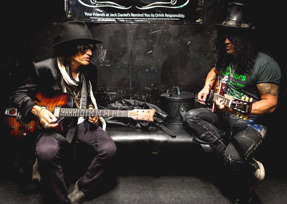 Joe Perry (Aerosmith) &amp; Slash (Guns &amp; Roses)