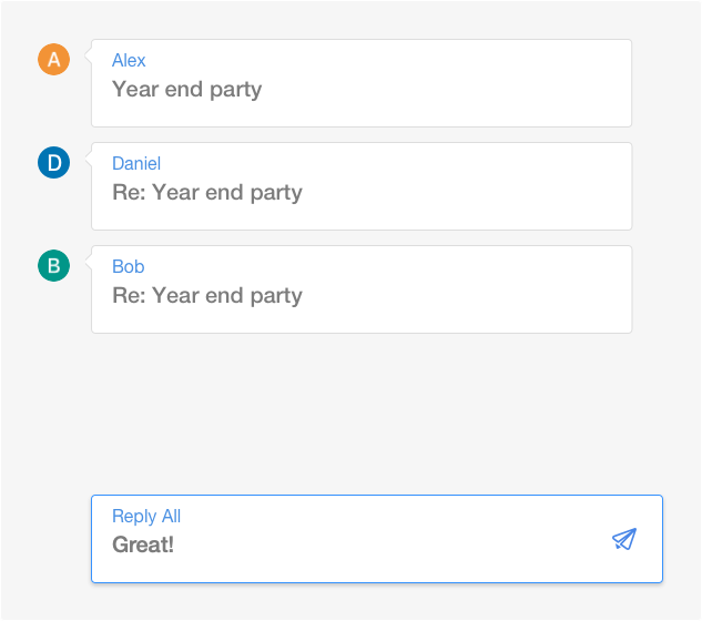 CHAT FOR EVERYONE FloChat solves the problem of "which chat to use" because it works with everyone's emails. FLO trumps Chat.