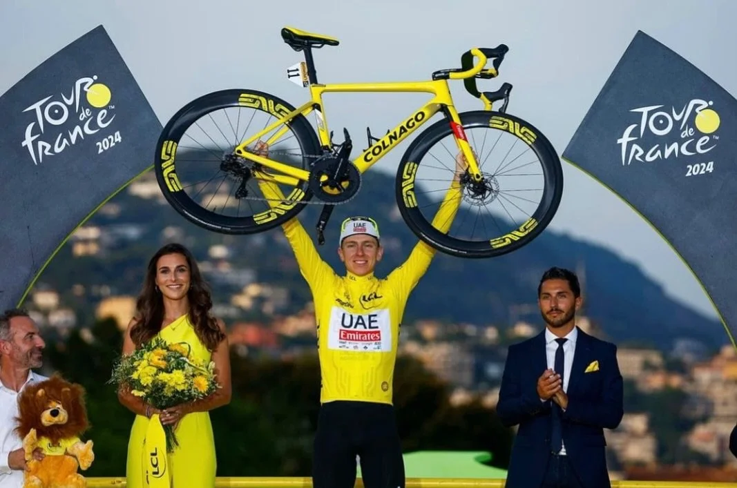 Calling all Colnago lovers!!

@colnagoworld is releasing a special edition V4RS to celebrate Tadej Pogačar&rsquo;s epic performance in this year&rsquo;s Tour de France. 

This exclusive model features a distinctive colour scheme to mark the significa