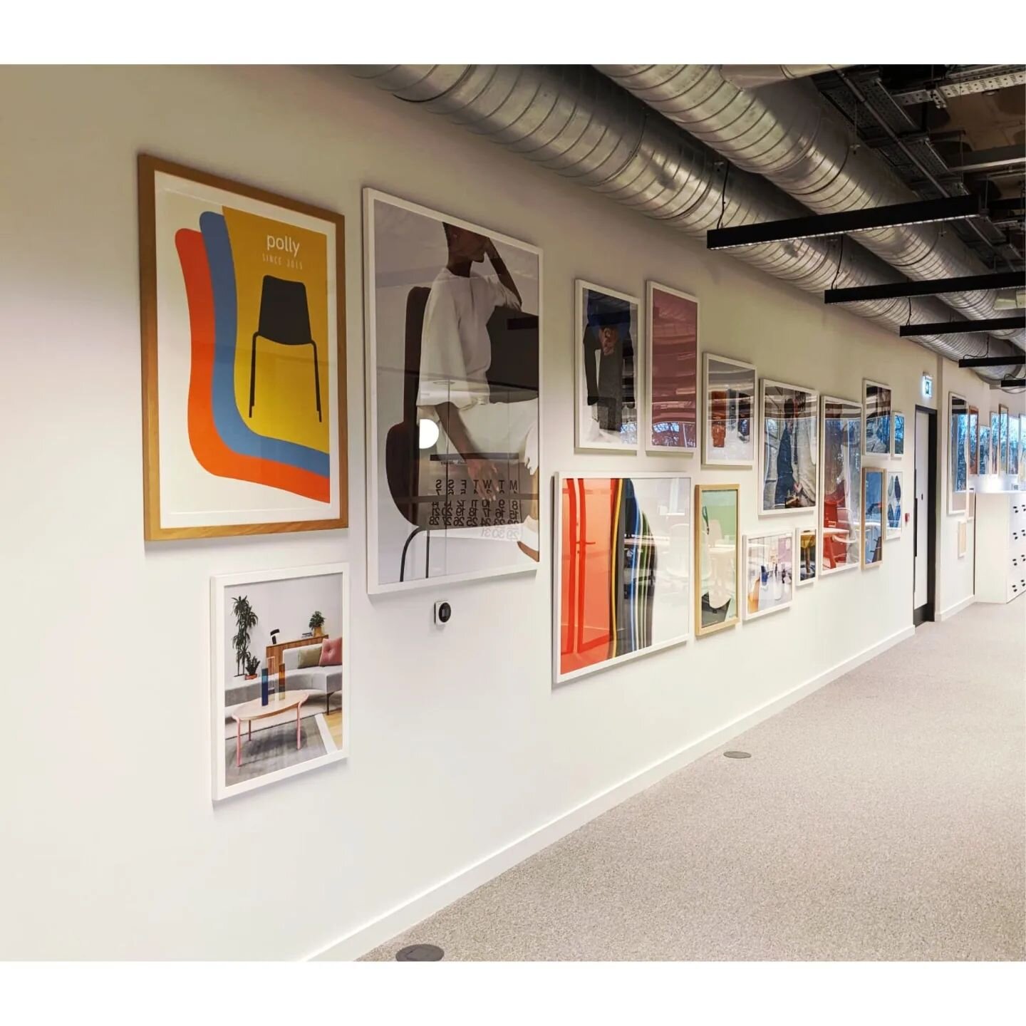 A highlight from 2023:
Commercial office interior: Montage placement and installation throughout a corridor in a Head Office.

#hangmyart #artinstallers #picturehangers #hangingart #artinstallation #artinstaller #picturehanger #gallerywall #montage #