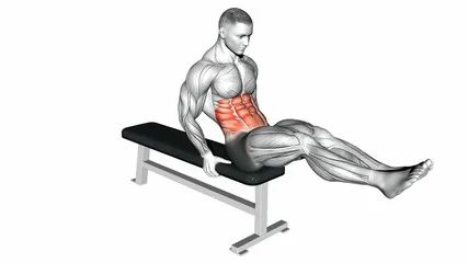 Bench V-Sit Crunches