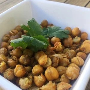 SALT AND VINEGAR ROASTED CHICKPEAS