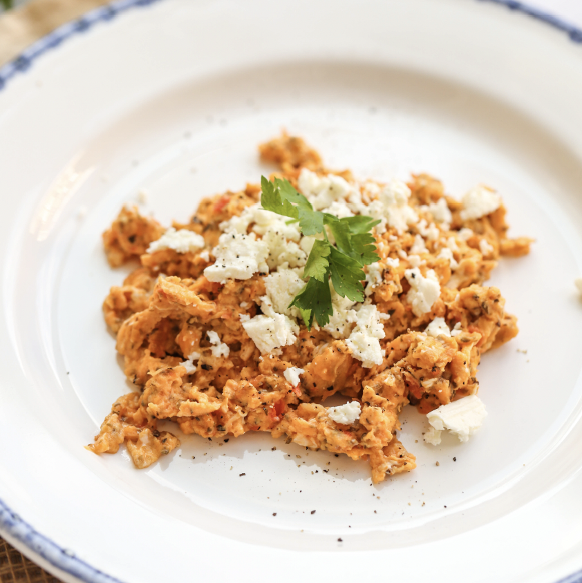 GREEK STYLE SCRAMBLED EGGS