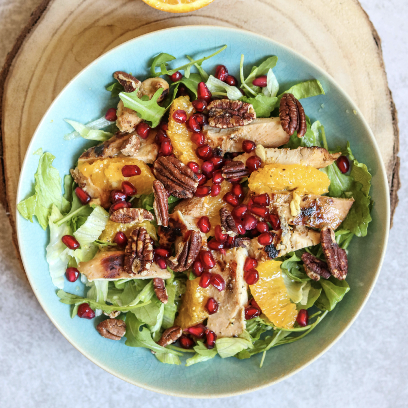 CHICKEN, ORANGE AND WALNUT SALAD