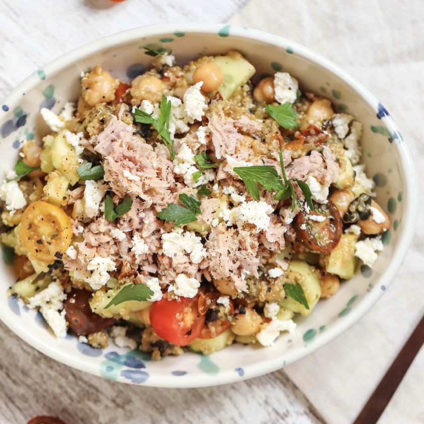 TUNA AND QUINOA TOSS SALAD