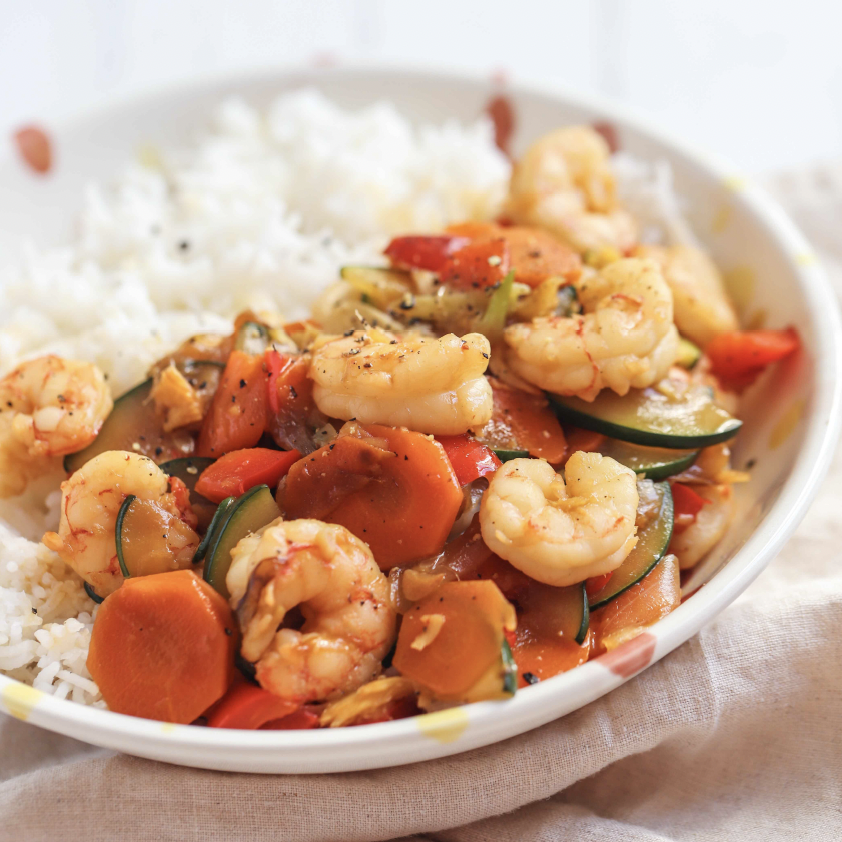 CHINESE STYLE SHRIMPS AND VEG
